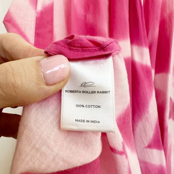 Roberta Roller Rabbit Pink Asymmetrical Sundress - Picture 7 of 8